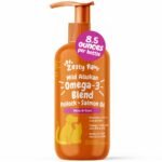 Zesty Paws Wild Alaskan Omega-3 Blend Pollock + Salmon Oil for Dogs and Cats- Skin and Coat Support, Omega 3 Supplement for Pets, 8.5oz