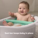 Frida Baby 4-in-1 Grow-with-Me Baby Bathtub, Baby Tub for Newborns to Toddler with Removable Bath Seat & Backrest for Bath Support in Tub - Image 4