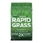 Scotts Turf Builder Rapid Grass Tall Fescue Mix, Combination Grass Seed and Fertilizer, Grows Green Grass in Just Weeks, 5.6 lbs.
