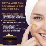 VALITIC Vitamin C & Turmeric Clay Mask - Dark Spot Corrector with Kojic Acid, Hyaluronic Acid & Retinol - Skin Care Routine for Minimizing Pores & Blackheads - with Applicator Brush - 100g - Image 4