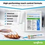 Advion Cockroach Gel Bait, 4 Tubes x 30-Grams, 4 Plunger and 4 Tips, German Roach Insect Pest Control, Indoor and Outdoor Use, Roach Killer Gel for American, German and Other Major Cockroach Species - Image 4