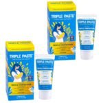 Triple Paste Diaper Rash Cream for Baby - 3 oz Tube - Zinc Oxide Ointment Treats, Soothes and Prevents Diaper Rash - Hypoallergenic Formula with Soothing Botanicals (Pack of 2)