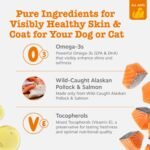 Zesty Paws Wild Alaskan Omega-3 Blend Pollock + Salmon Oil for Dogs and Cats- Skin and Coat Support, Omega 3 Supplement for Pets, 8.5oz - Image 4