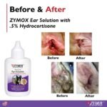 ZYMOX Enzymatic Ear Solution with 0.5-Percent Hydrocortisone, for Dog & Cat, 1.25 oz - Image 3
